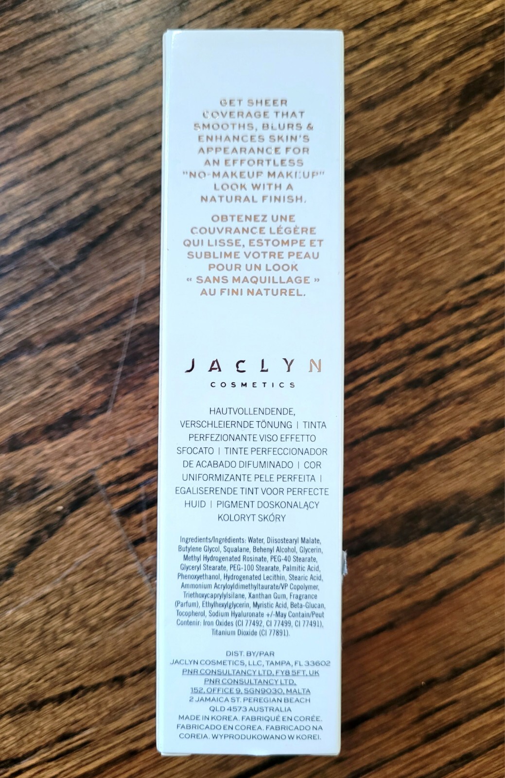 NEW Jaclyn Cosmetics Full sz 1 oz Skin Perfecting Blurring Tint Shade 10 – Deep