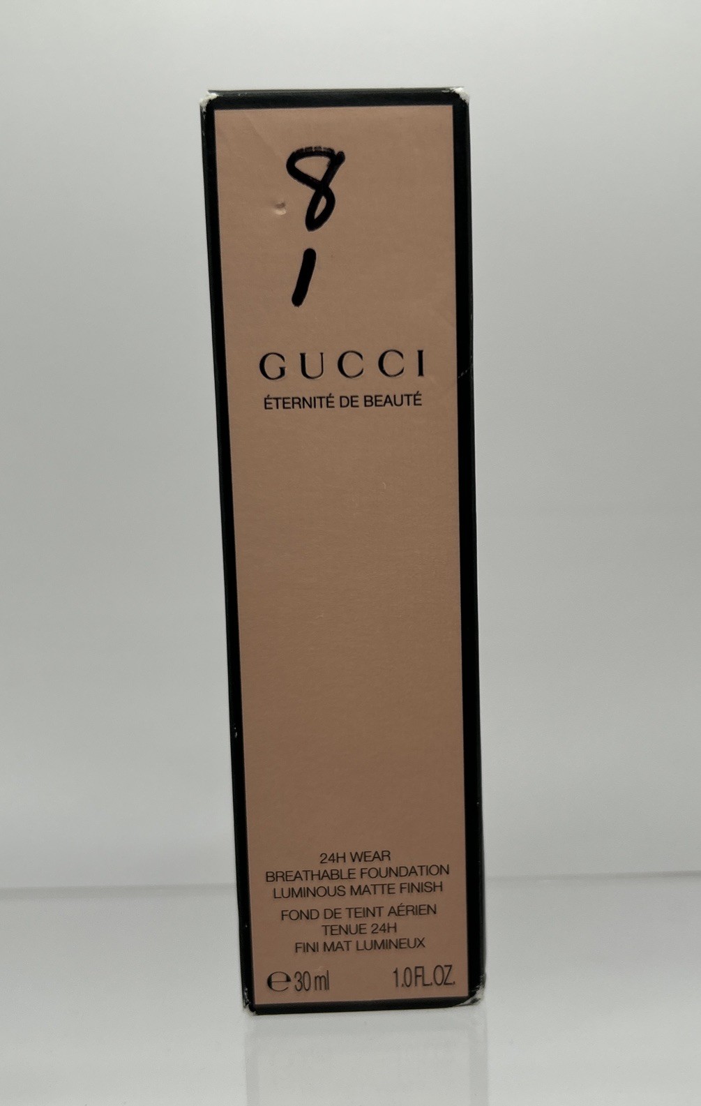 Gucci Foundation 24 Hour Full Coverage Luminous Matte Finish Fair 150C NIB 1 oz