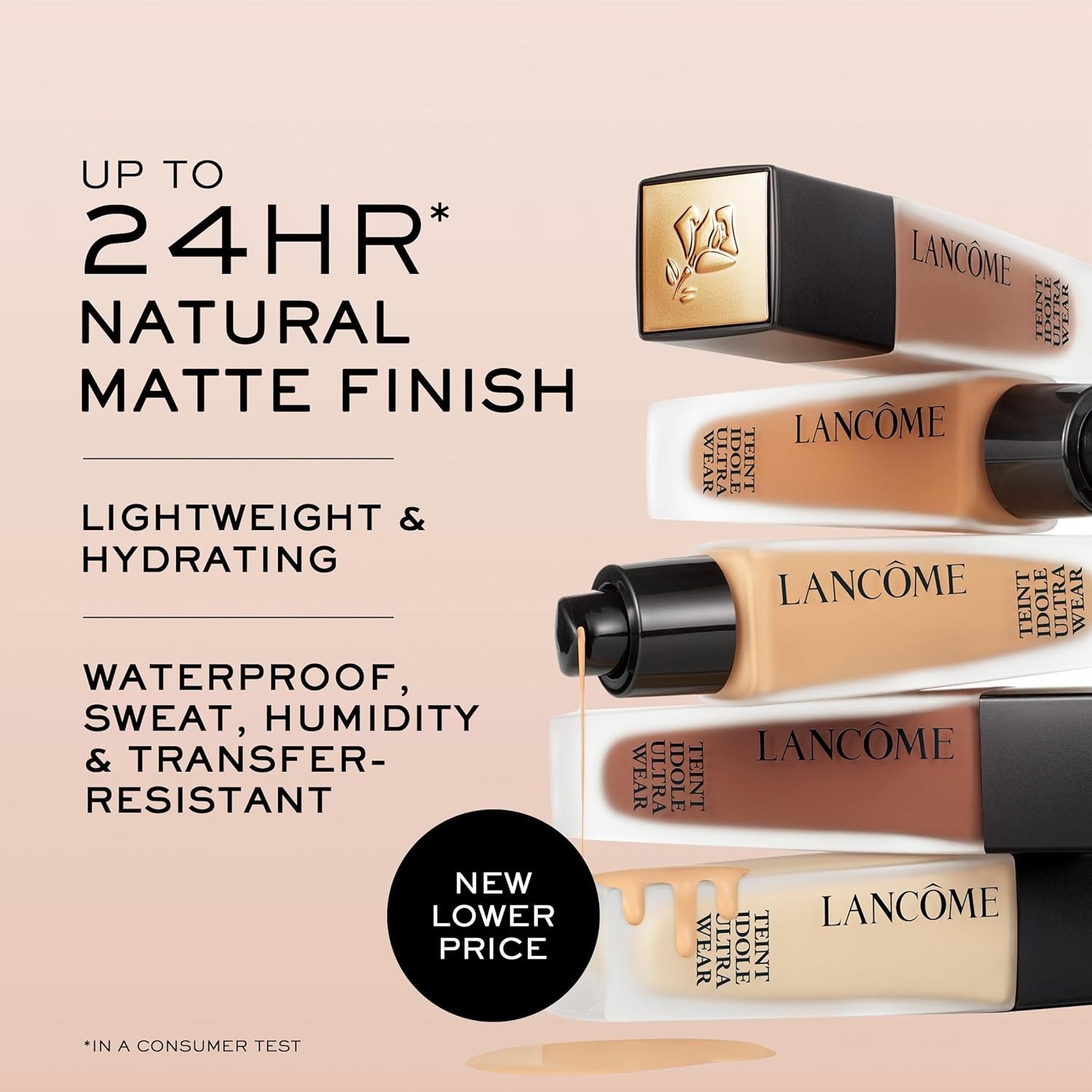 Buildable Full Coverage Foundation – Waterproof for All Skin Types, Travel-Sized