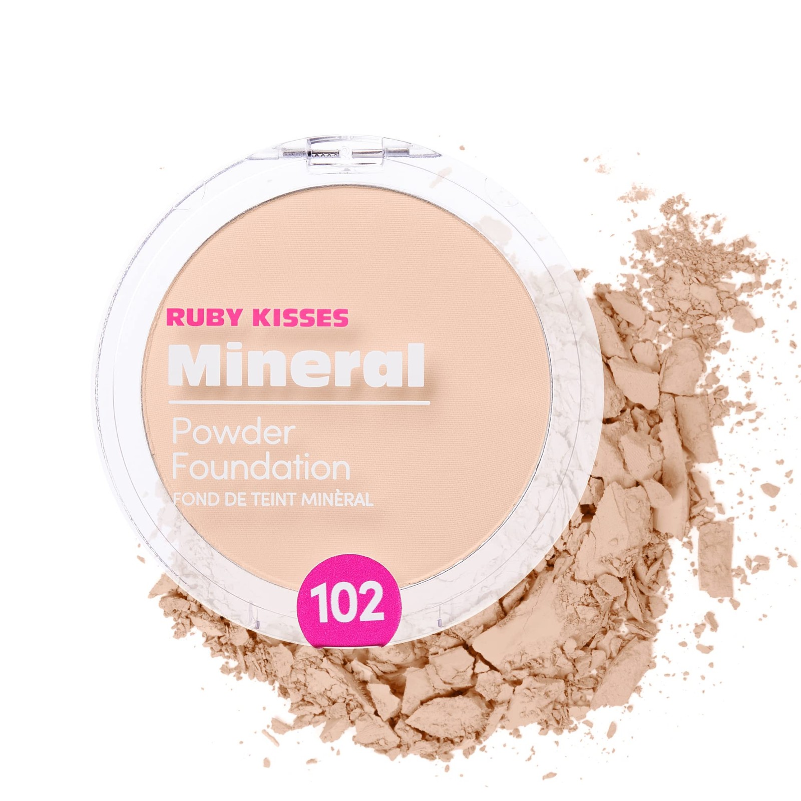 Mineral Pressed Foundation, Medium to Full Coverage Natural Finish 0.35 Ounce…