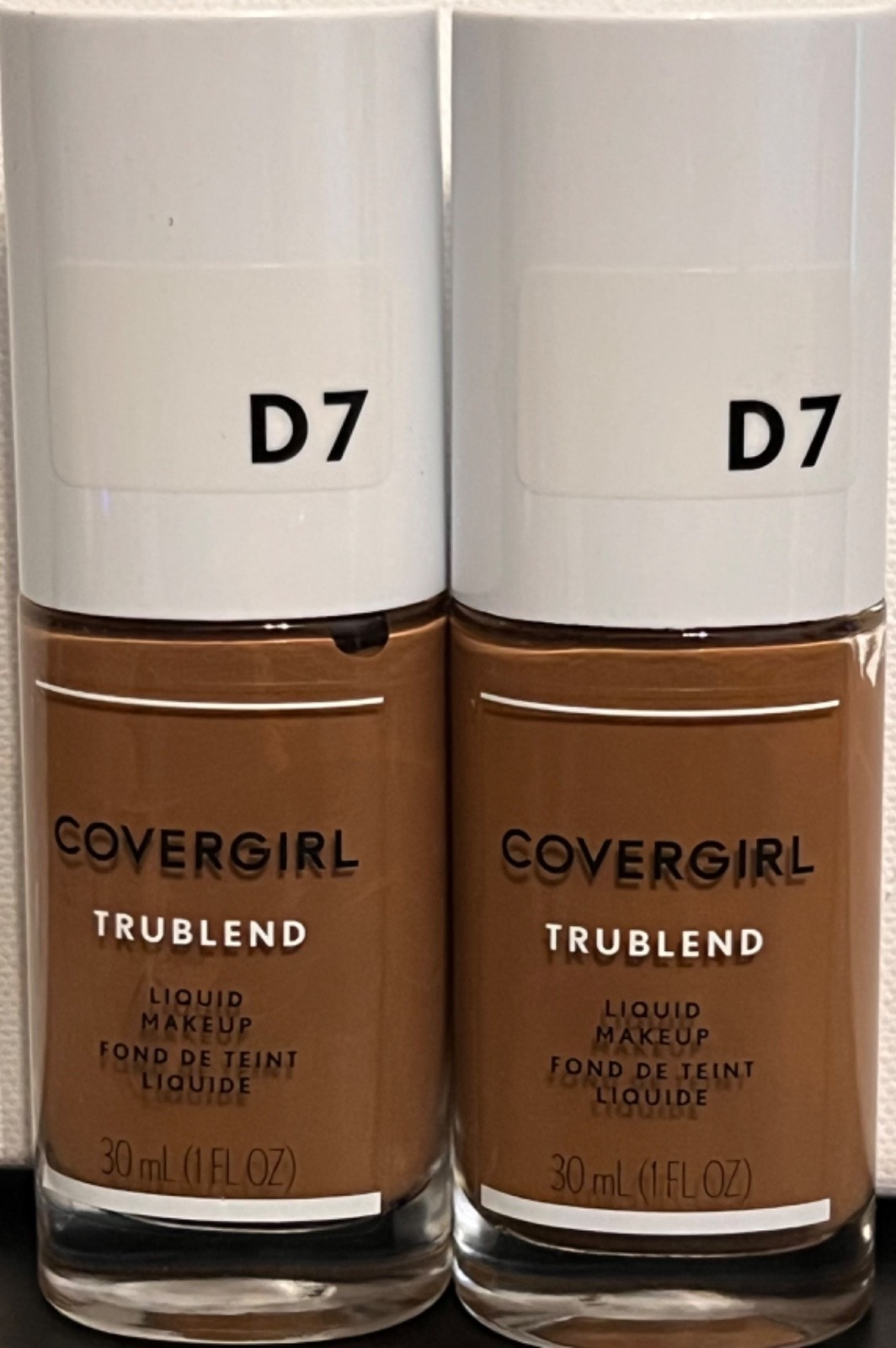 Lot Of 2 Covergirl Trublend Liquid Makeup – D7 Soft Sable Free Shipping