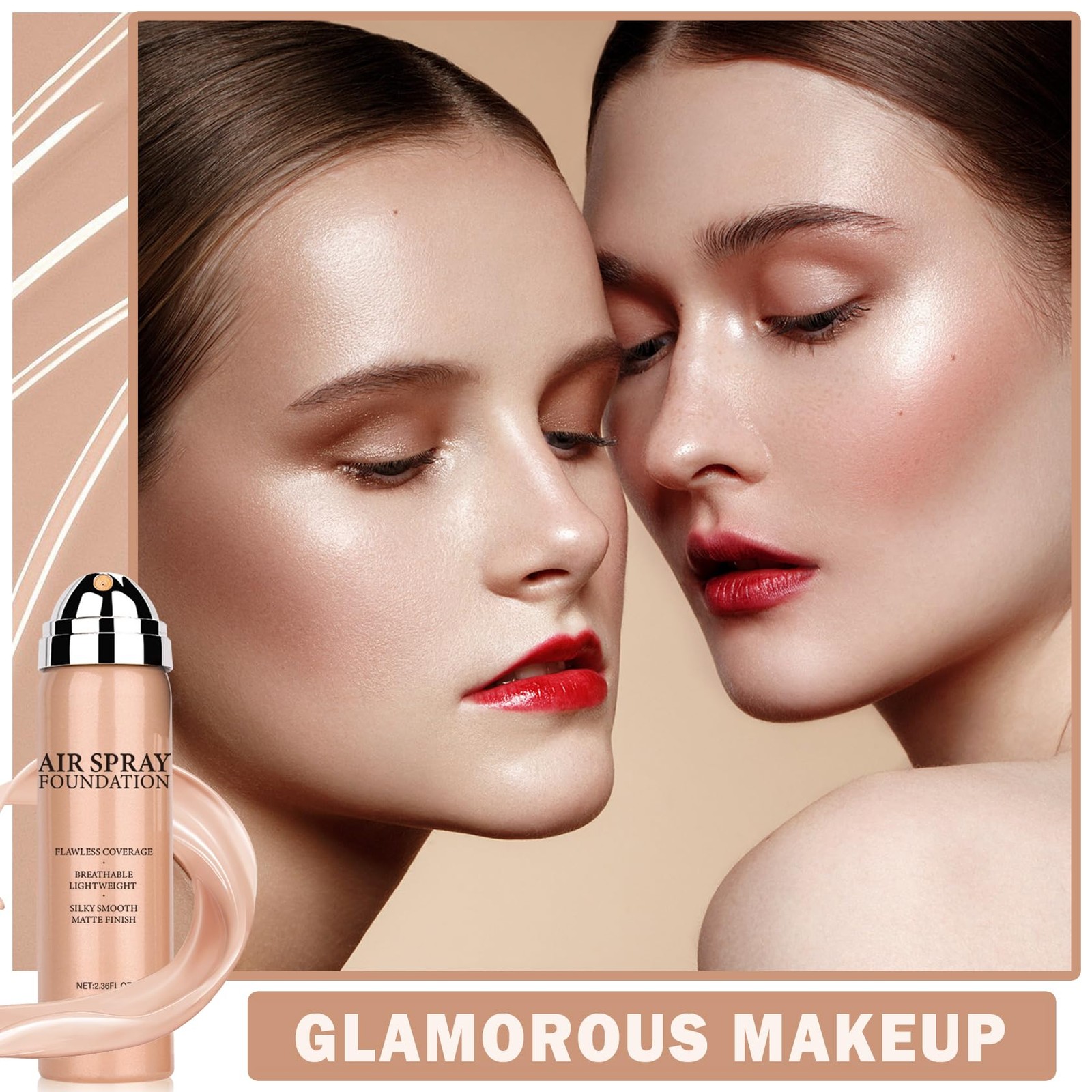 AirBrush Foundation Spray Full Coverage Foundation – Natural