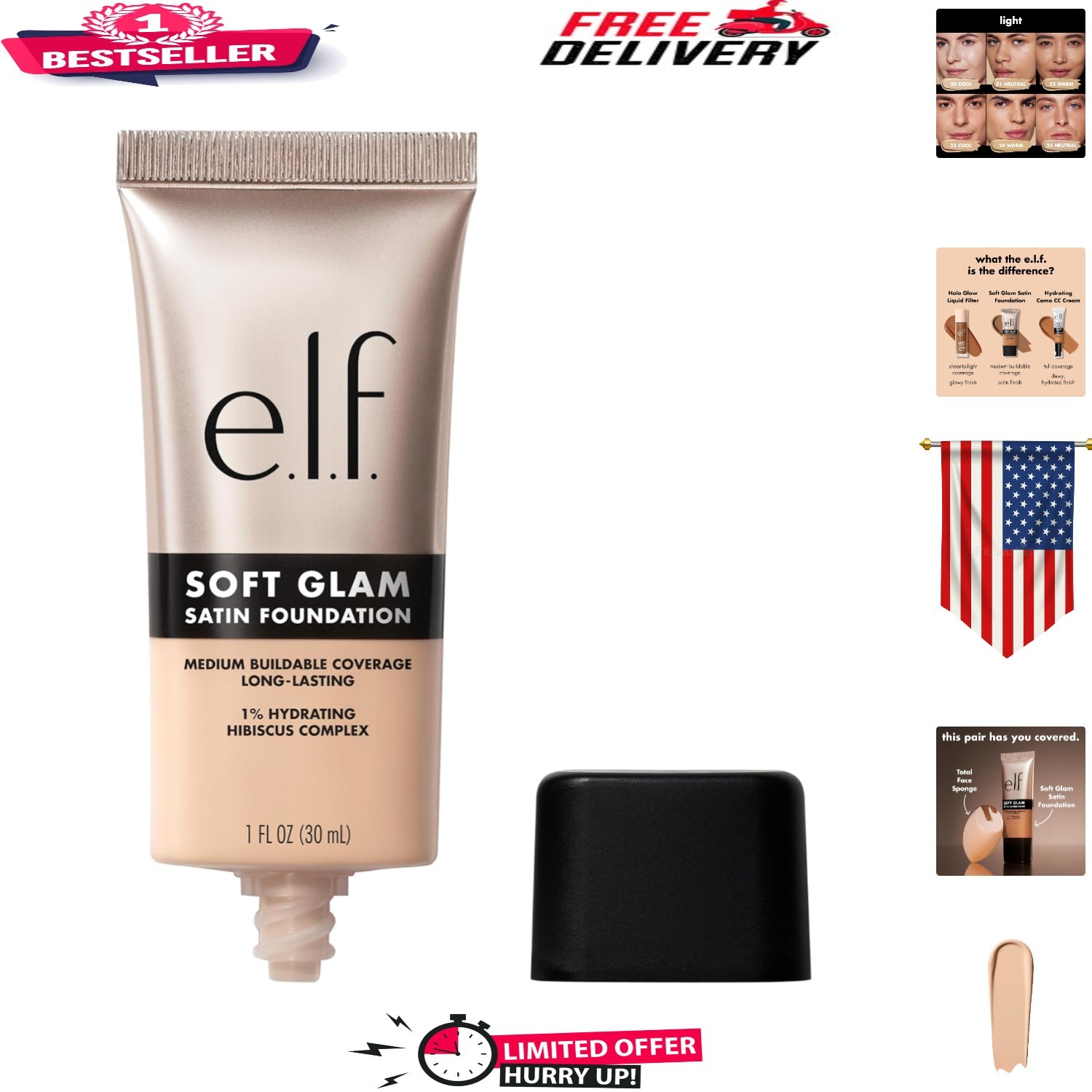 20 Light Cool Foundation – Breathable & Satin Finish for All Skin Types