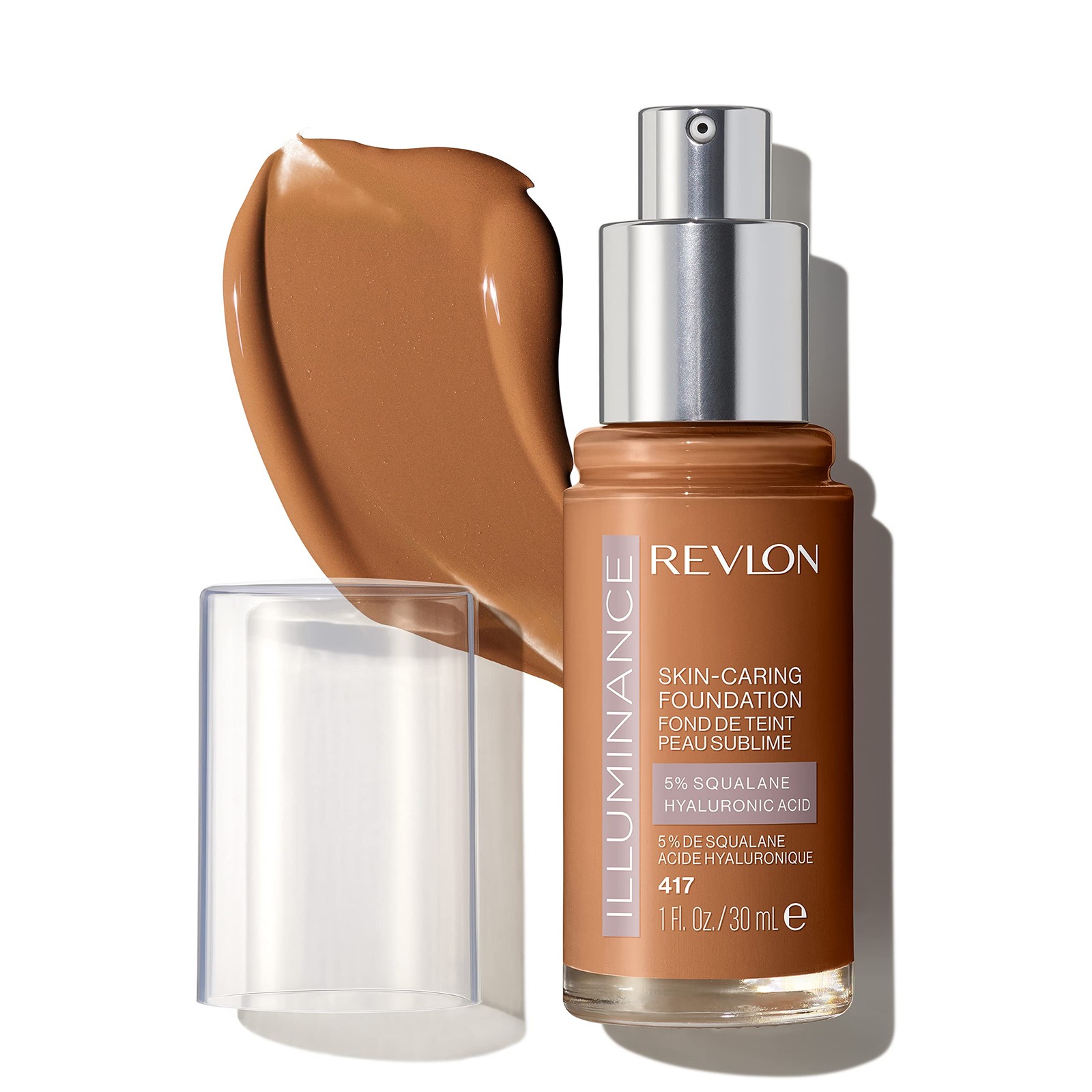 Revlon Illuminance Skin-Caring Liquid Foundation, Hyaluronic Acid, Hydrating and