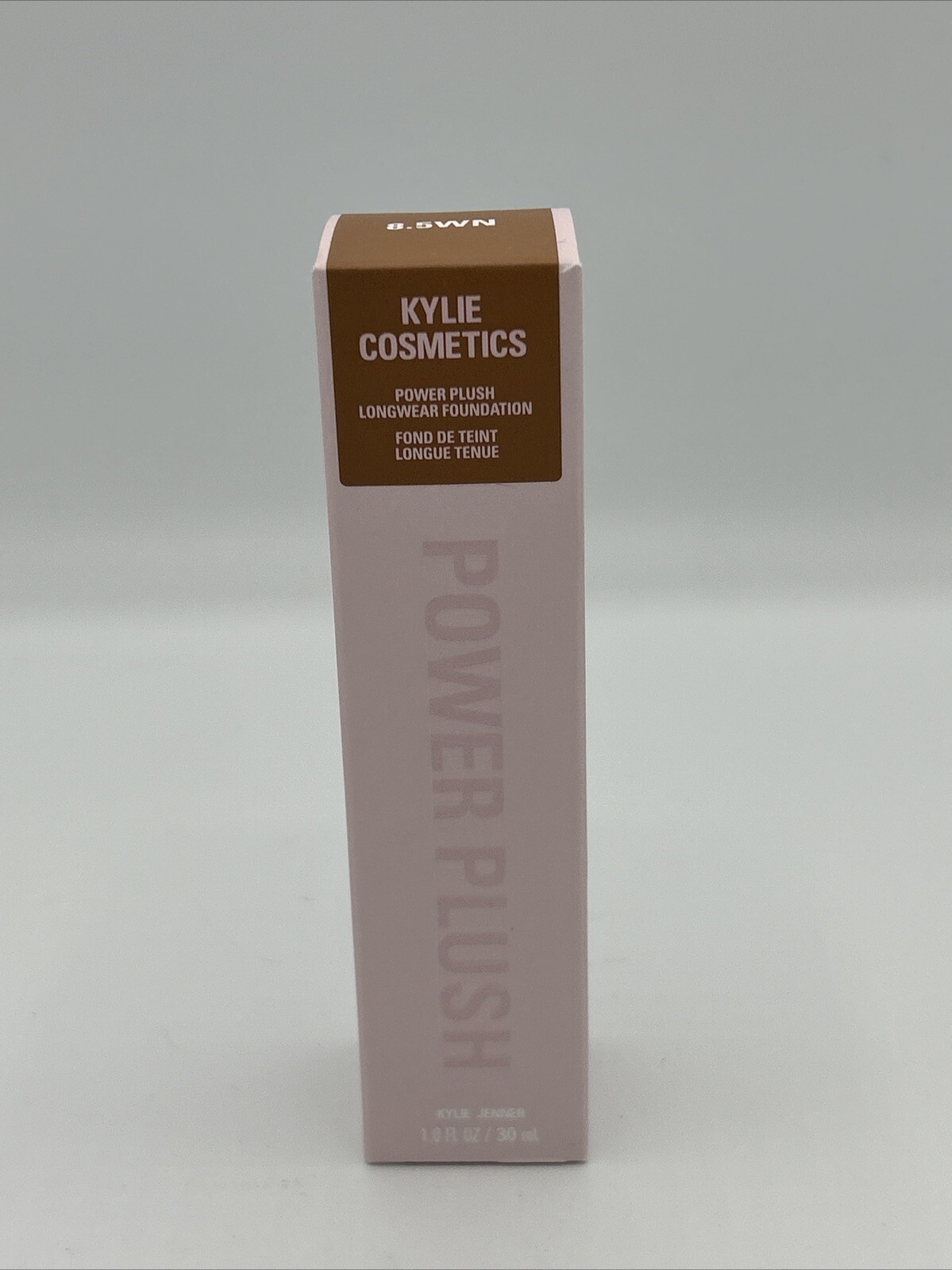 Kylie Cosmetics Power Plush Longwear Foundation 8.5WN New In Box. 1oz/30mL