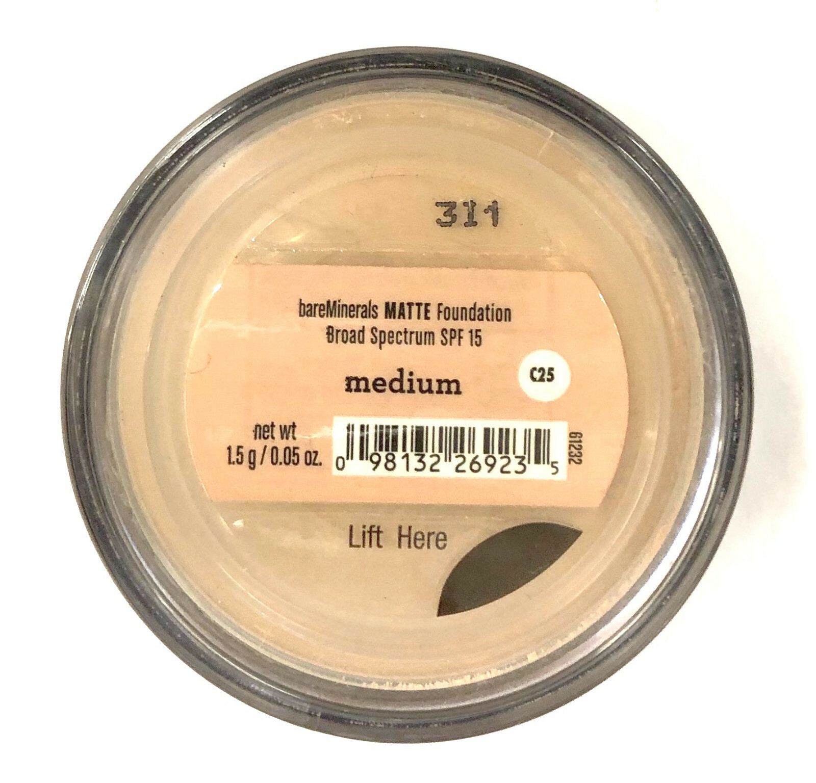 bareMinerals Matte Loose Foundation SPF 15 – Medium Tan (1.5 g / 0.05 oz)