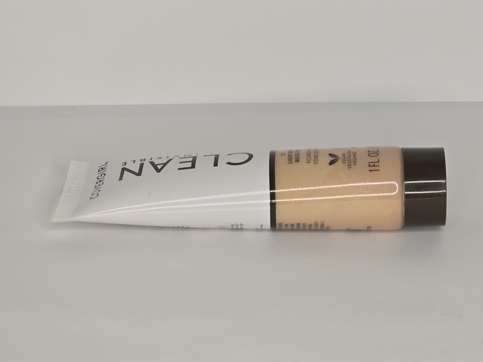 CoverGirl Clean Invisible Foundation 107 Light Beige 1oz Fragrance-Free Vegan