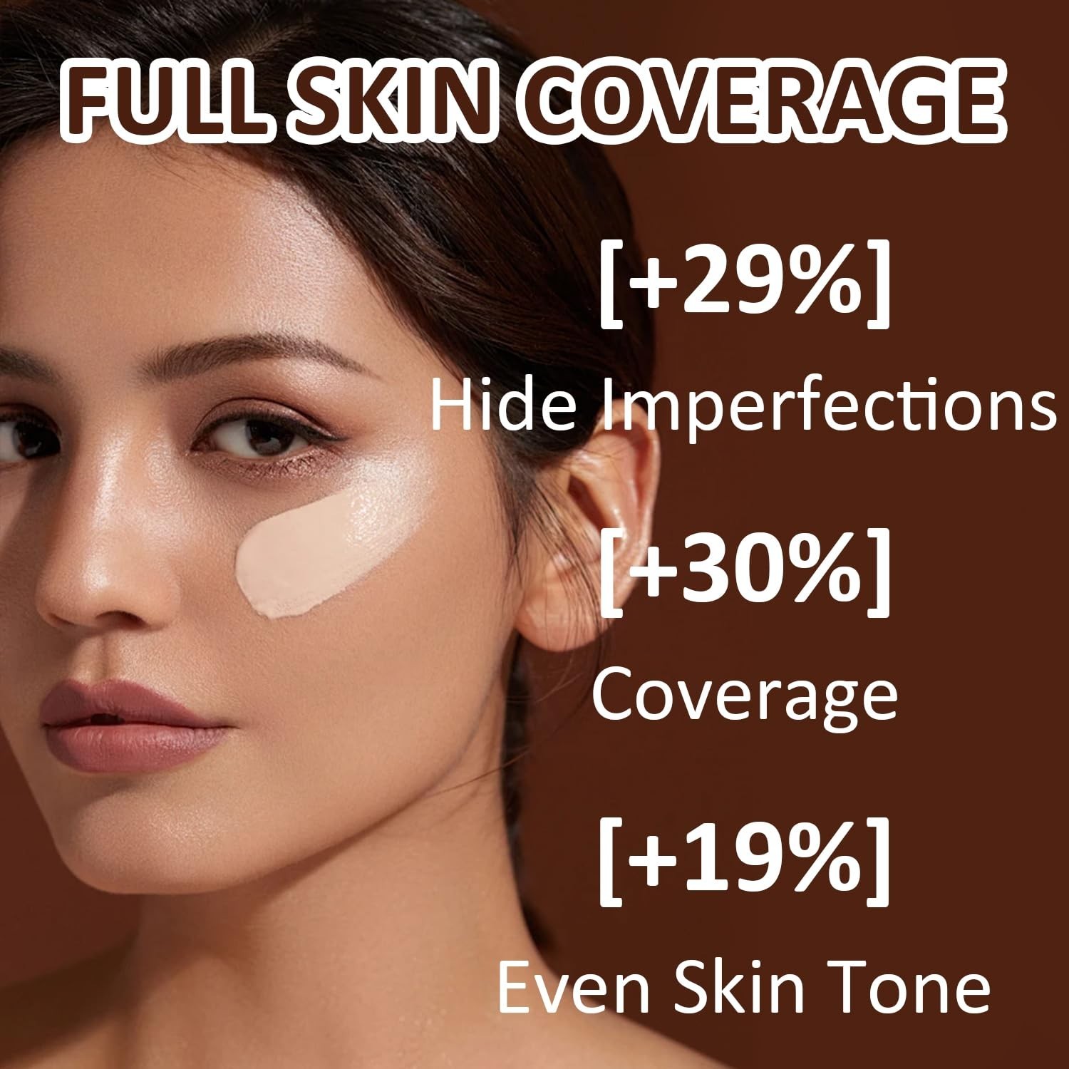 Airbrush Foundation Spray with Brush Full Coverage Hydrating Makeup Natural