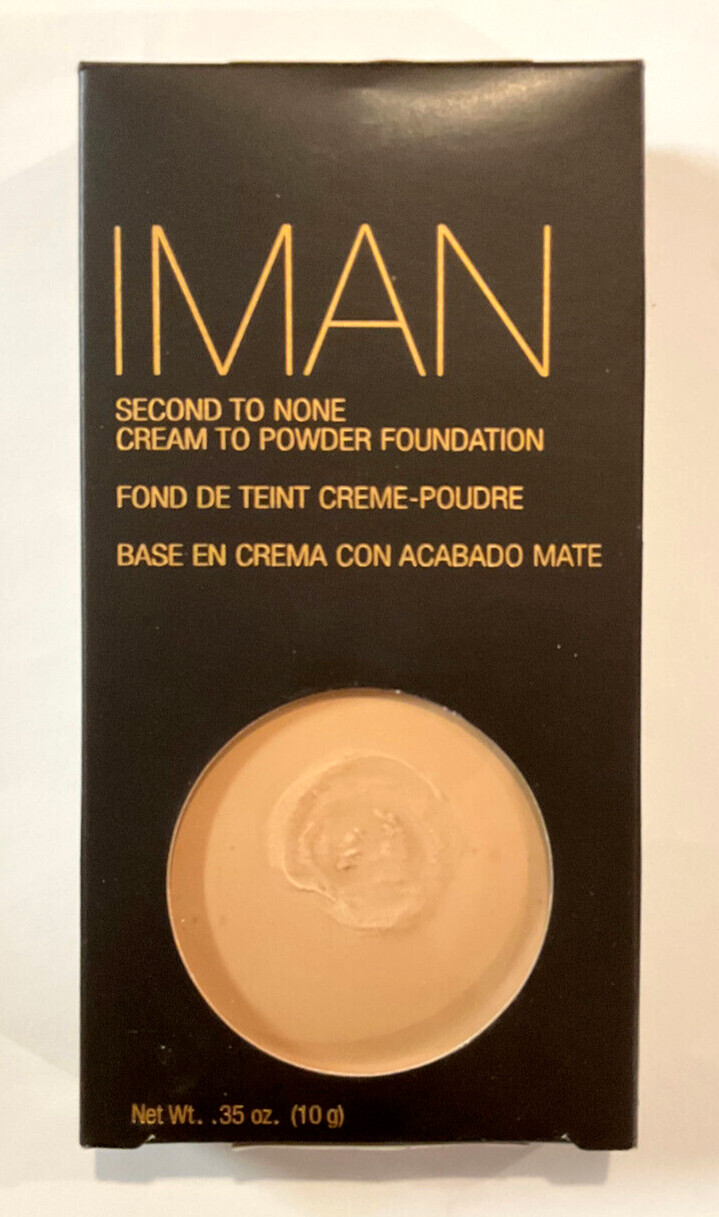 BUY1, GET1 AT 20% OFF(add 2) IMAN Second to None Cream Powder Foundation, SAND 1