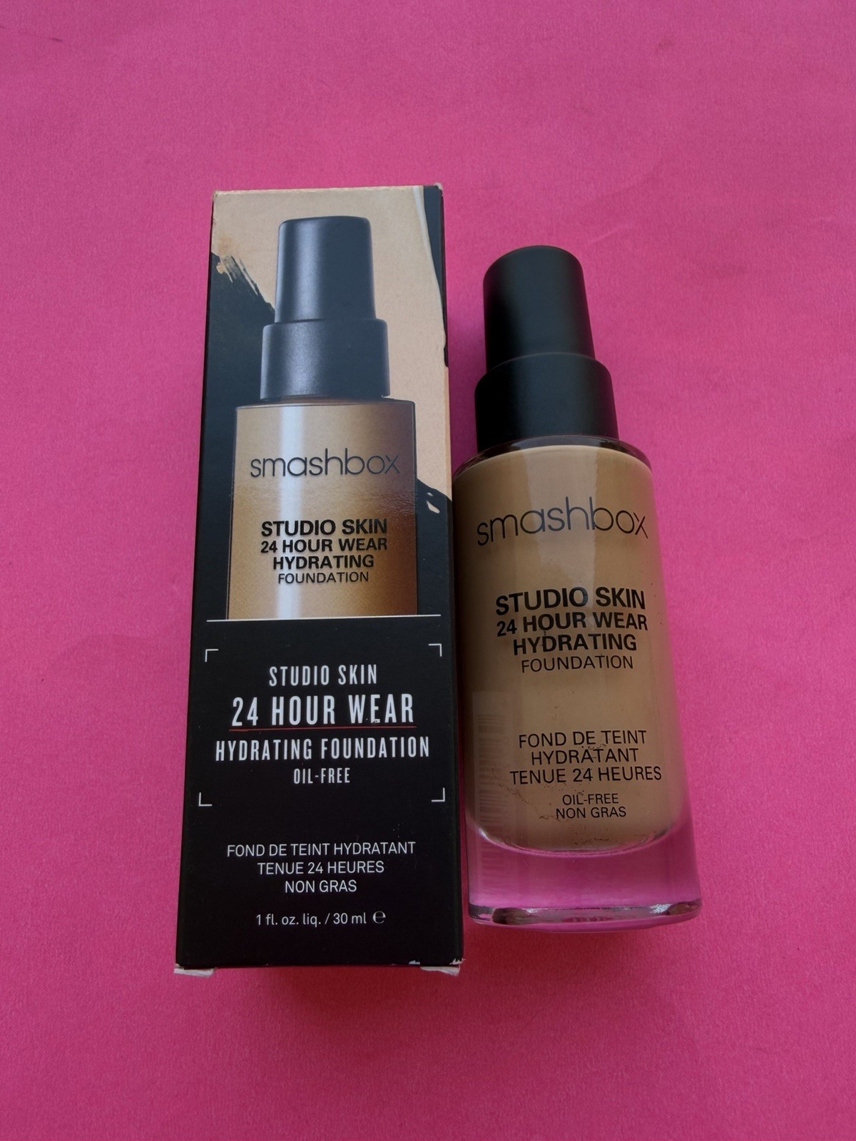 Smashbox Studio Skin 24 Hours HYDRA FOUNDATION 1oz NEW IN BOX 2.25