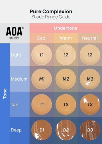 AOA Pure Complexion Foundation Lightweight Full Coverage Natural Flawless Finish