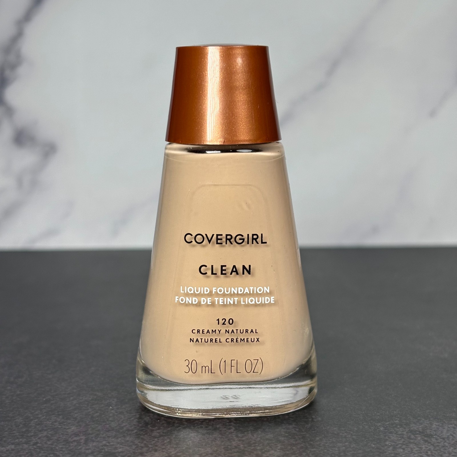 CoverGirl Clean Liquid Foundation # 120 Creamy Natural – New SEALED