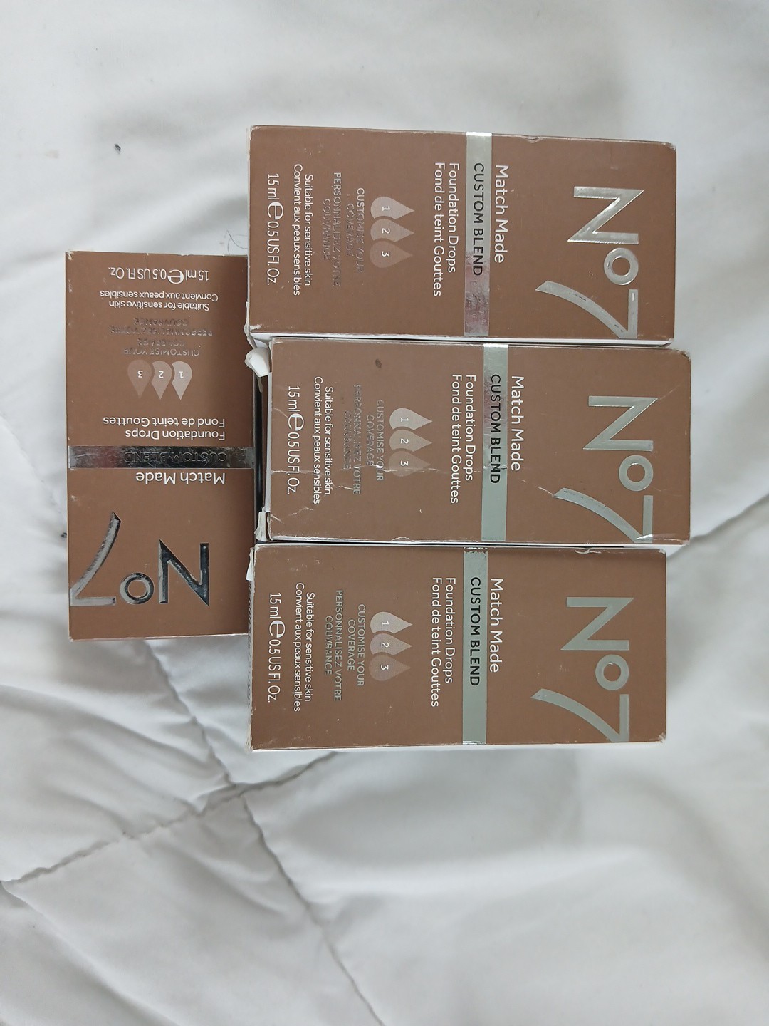 2 Of No7 Match Made Custom Blend Foundation Drops Deeply Toffee 0.5 Fl Oz