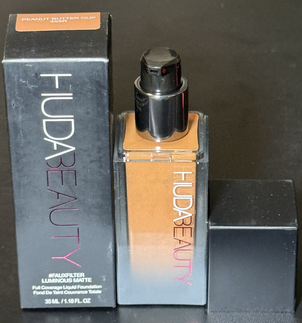 Huda Beauty FauxFilter Luminous Matte Liquid Foundation ~ PEANUT BUTTER CUP 455R