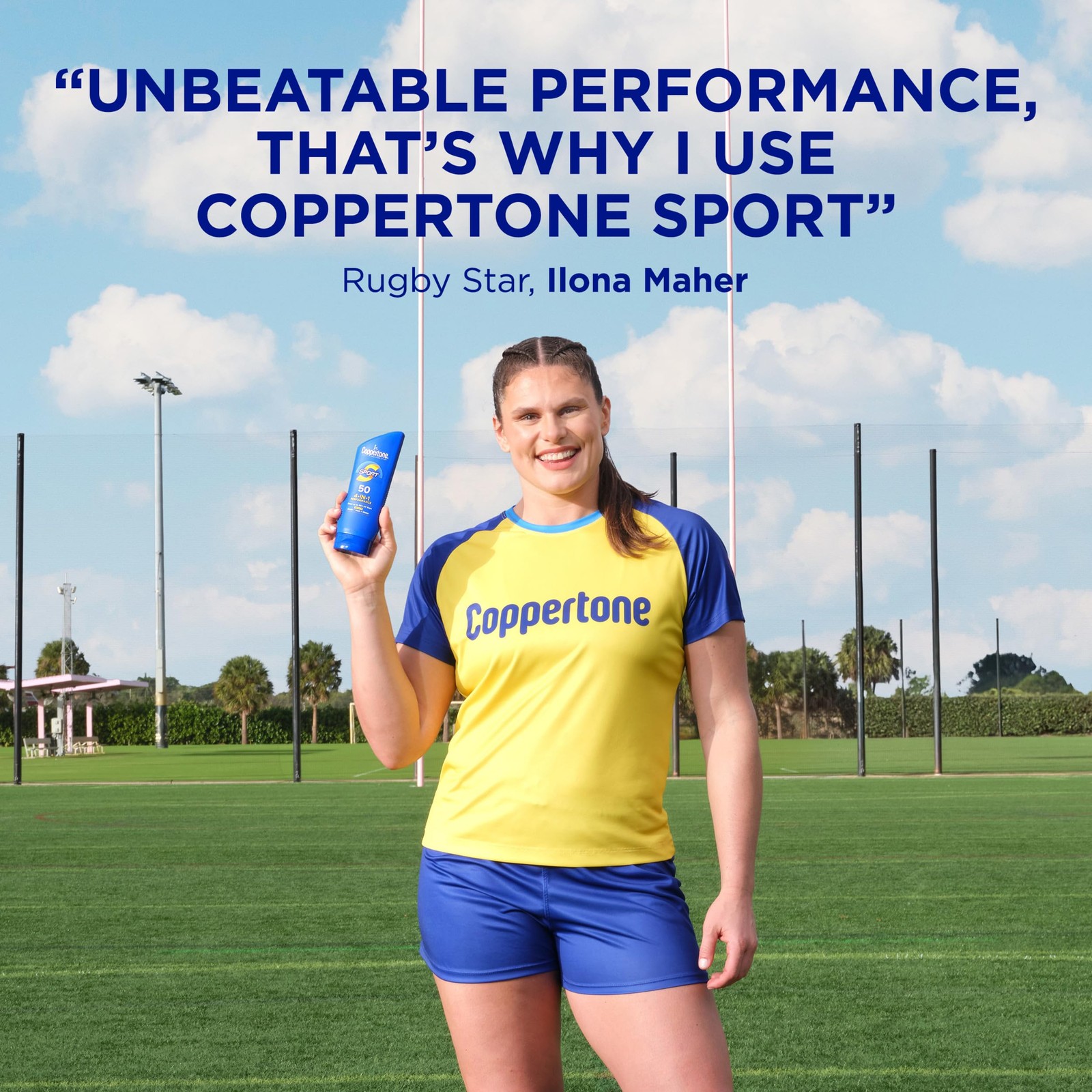 Coppertone Sport Sunscreen Lotion, Broad Spectrum 7 Fl Oz (Pack of 2), Blue
