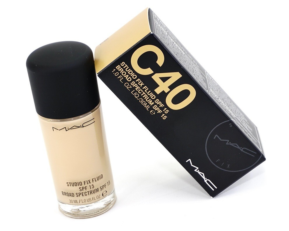MAC Studio Fix Fluid SPF 15 Foundation ~C40~ Full Size [New in Box]