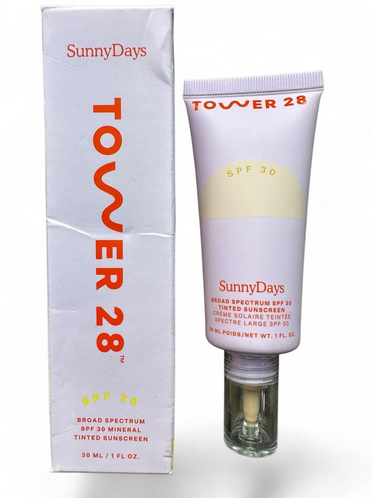 Tower 28 Sunny Days Tinted Sunscreen Full Size 1oz – 05 FAIRFAX – NEW