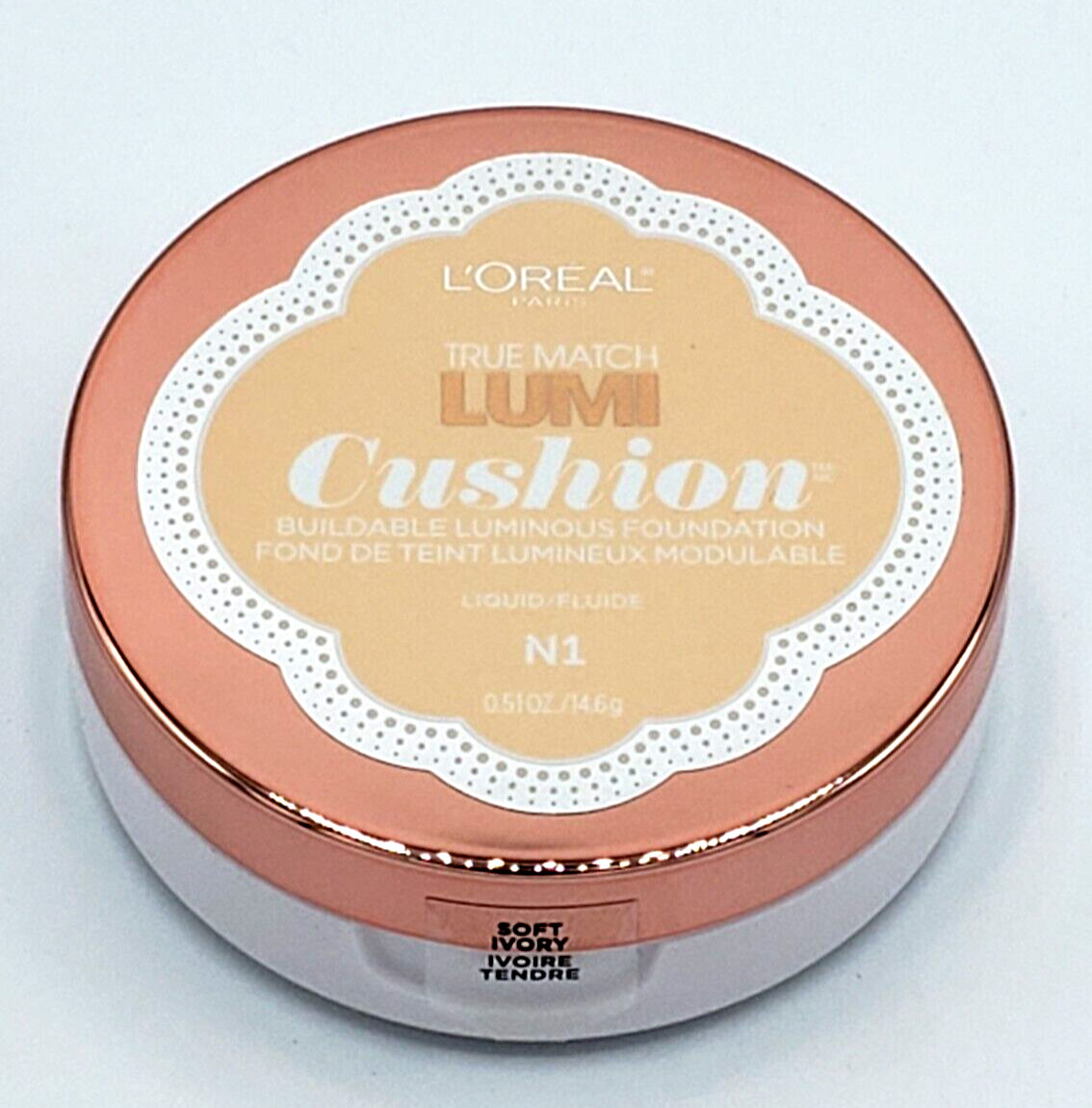 NEW L’Oréal Paris True Match Lumi Cushion Foundation – N1 SOFT IVORY