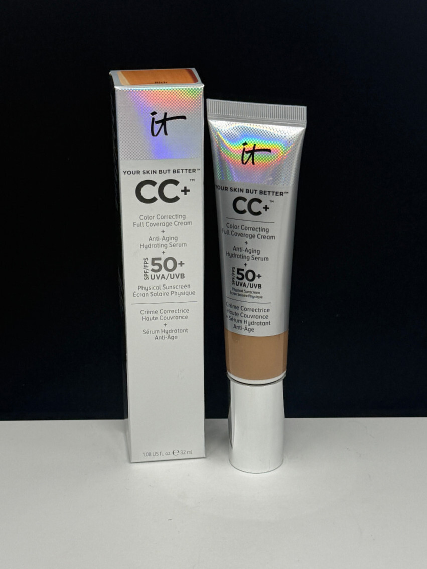 IT cosmetics Your Skin But Better CC+ Full Coverage Cream -1.08oz #Rich NEW