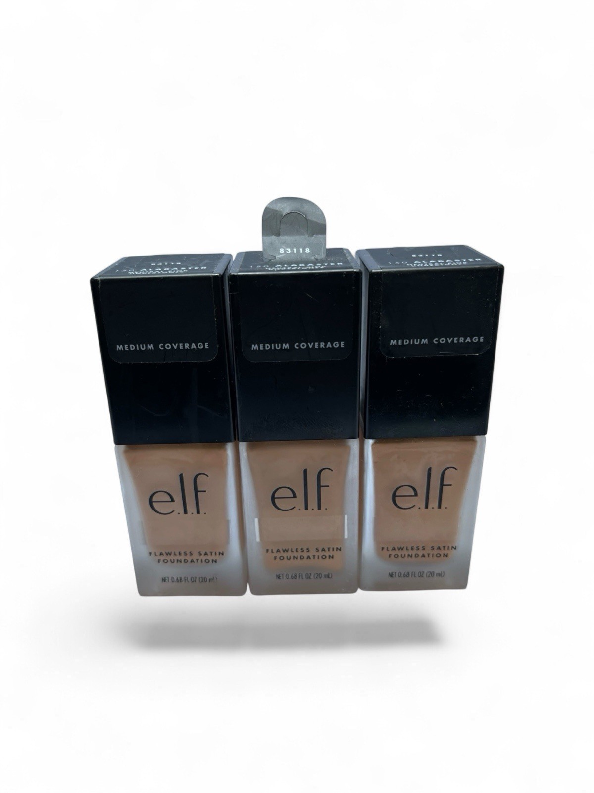 Elf Flawless Satin Foundation 150 Alabaster Lot Of 3 New Sealed