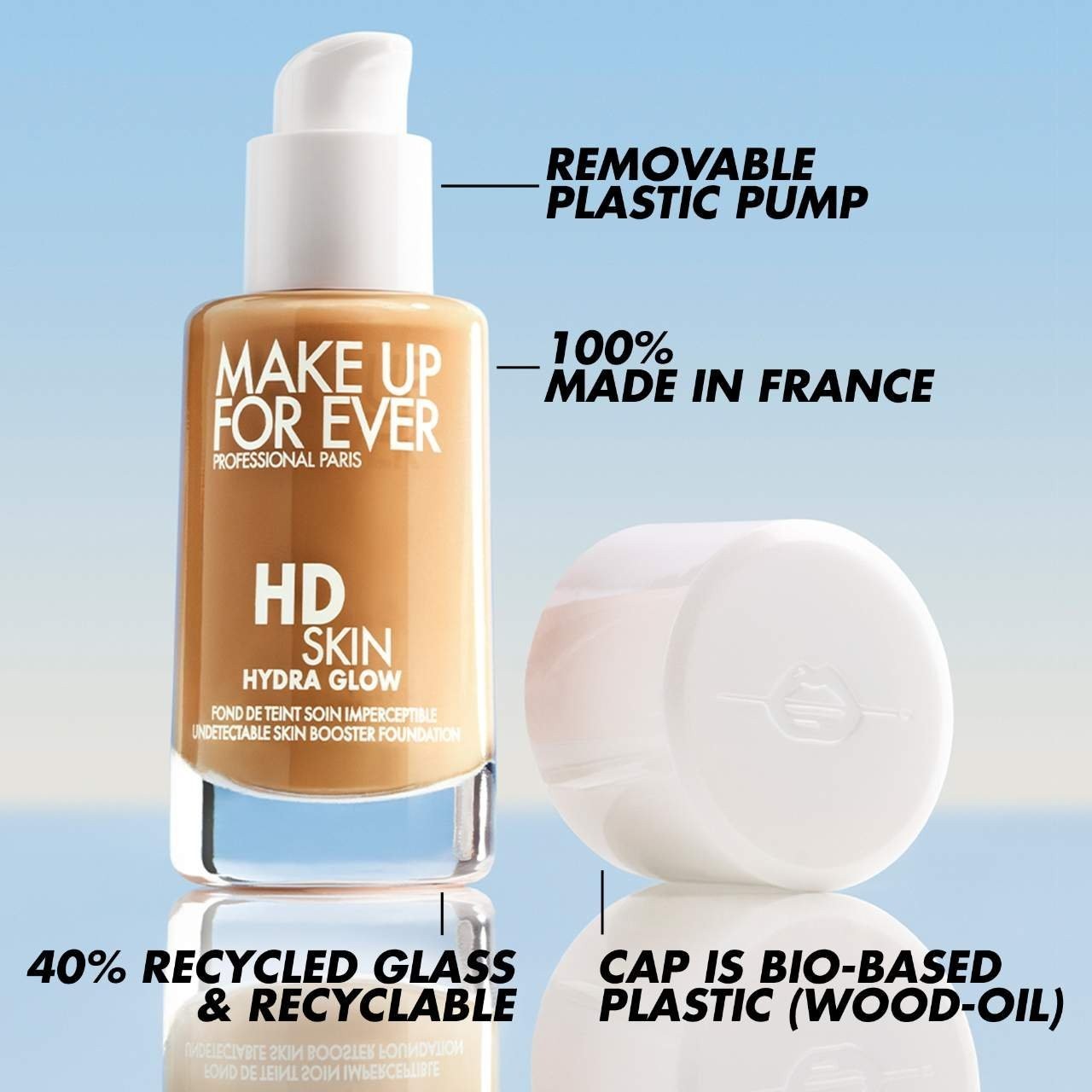 MAKE UP FOR EVER HD Skin Hydra Glow Hydrating Foundation, 32 SHADES, 1 oz