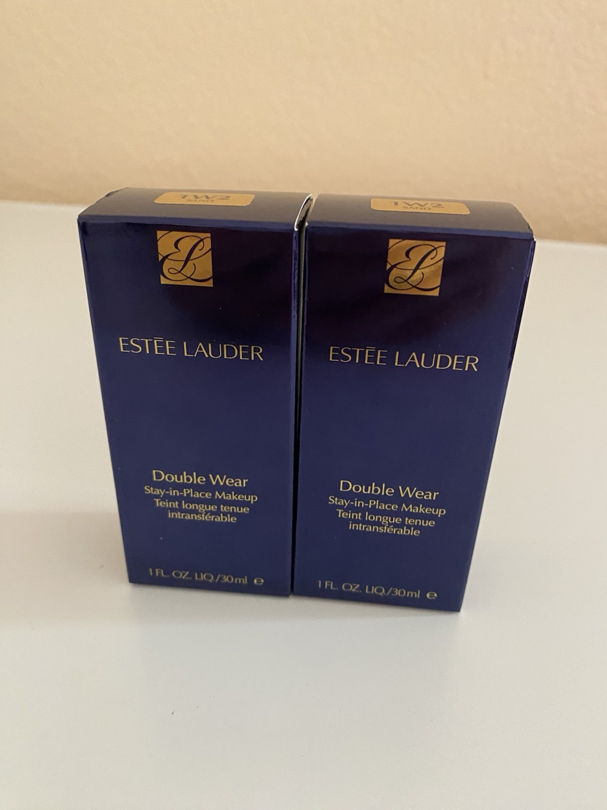 Mekaup 1W2 Sand Foundation Matte Finish Estee Lauder 1.oz 30 ML 2 Pack New