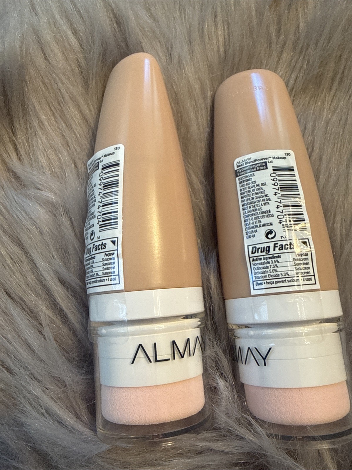 2 PACK Almay Best Blend Forever Makeup 130 Neutral 1oz