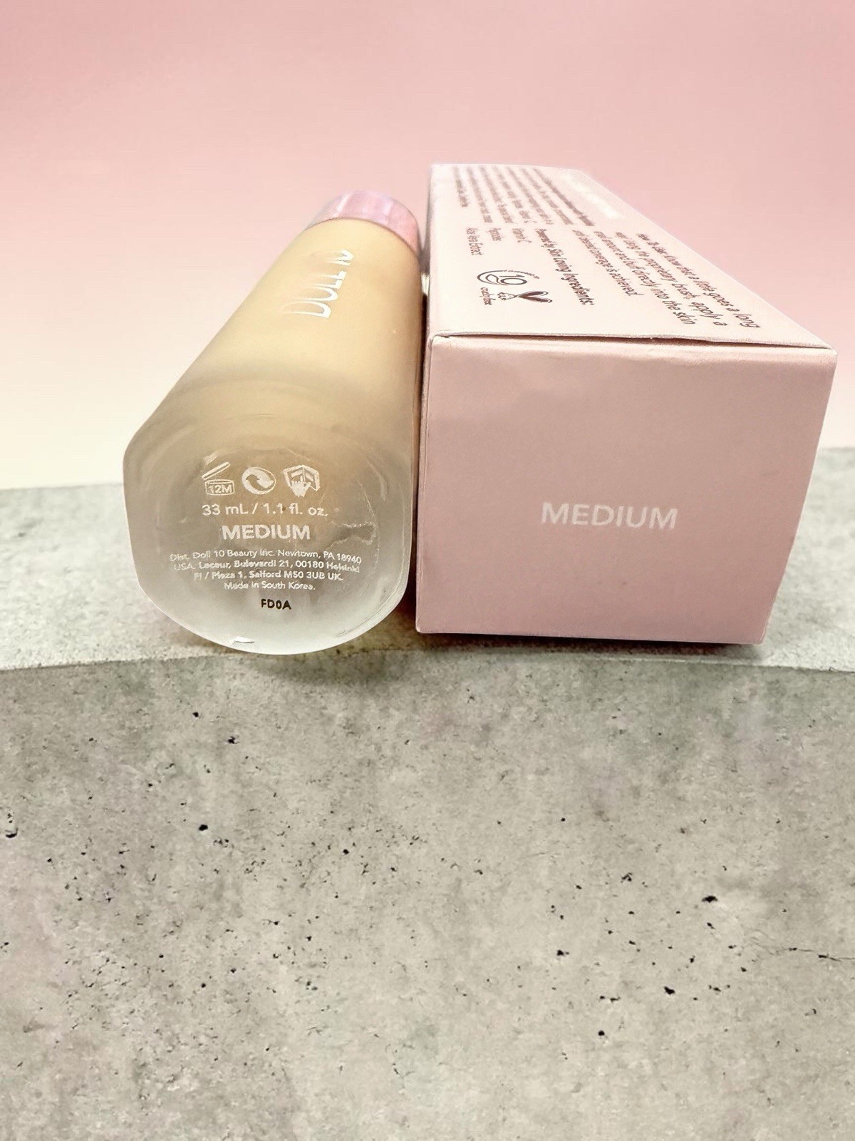 NIB~ Doll 10 T.C.E. Super Coverage Serum MEDIUM Peptide Everything Foundation