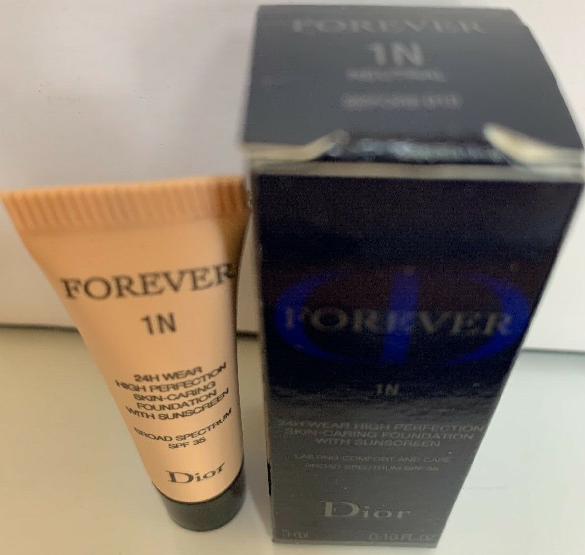 Dior 1N Neutral 010 Forever 24H Wear Perfection Foundation SPF35 SampleAUTHENTIC