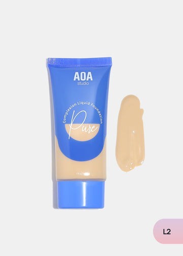 AOA Pure Complexion Foundation Lightweight Full Coverage Natural Flawless Finish