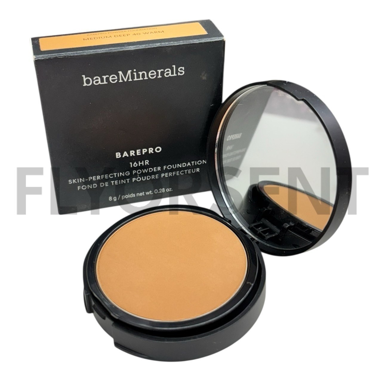 bareMinerals Barepro Powder Foundation 16hr Skin-Perfecting Medium Deep 40 Warm