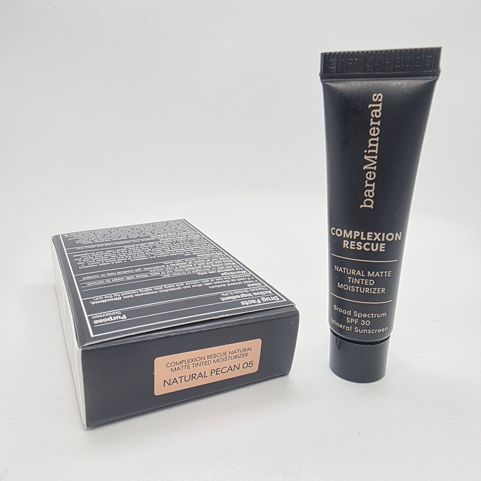 BareMinerals Complexion Rescue NATURAL PECAN 05 Tinted Moisturizer 0.23 oz NIB