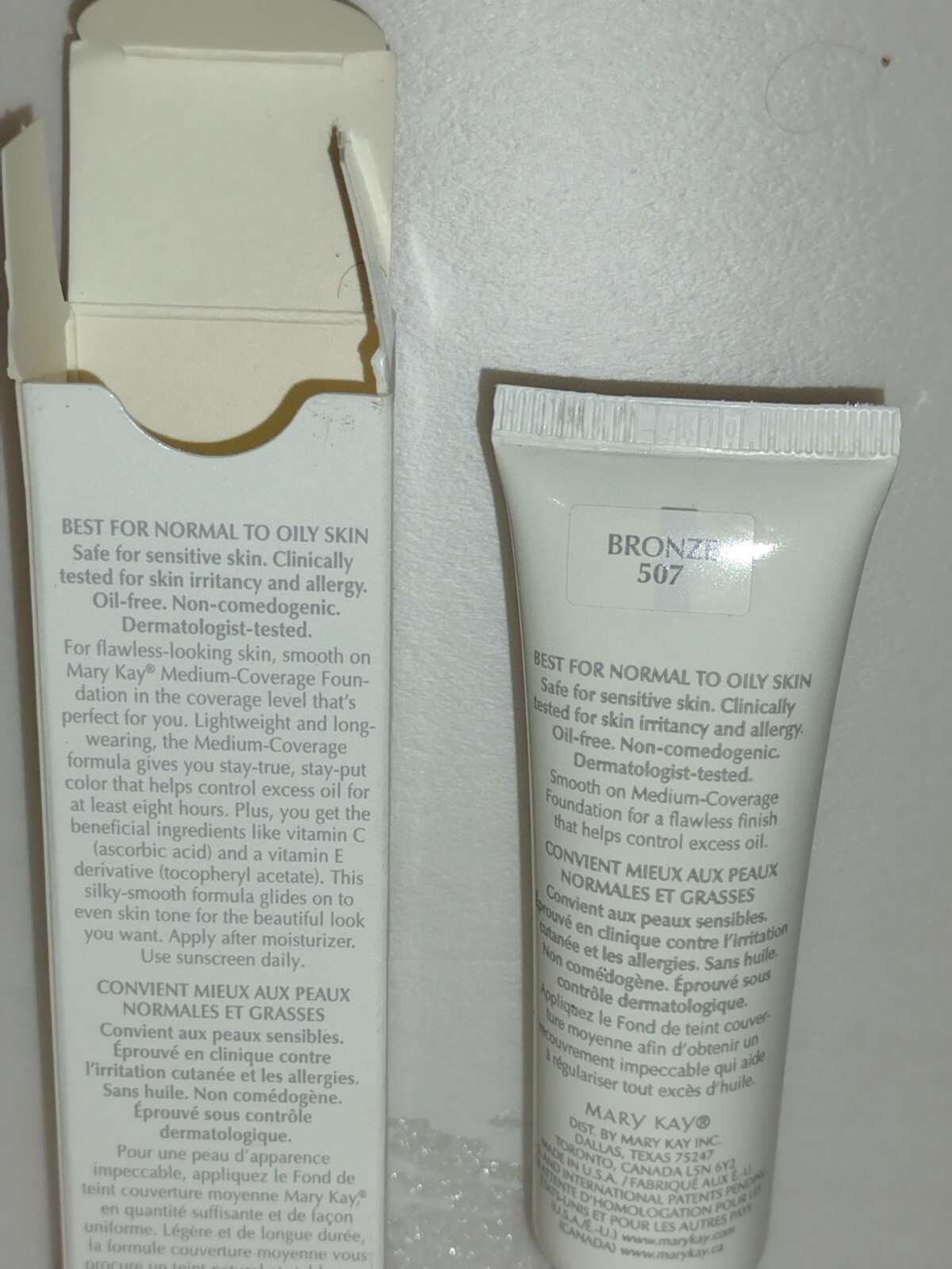 Mary Kay Medium Coverage Foundation Bronze 507 #357800 – 1 fl. oz. – NIB