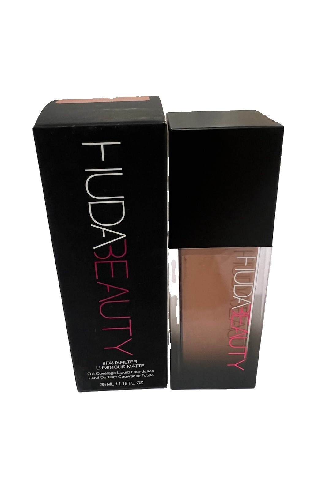 Huda Beauty FauxFilter Luminous Matte Liquid Foundation – BEIGNET 335B – 1.18 oz