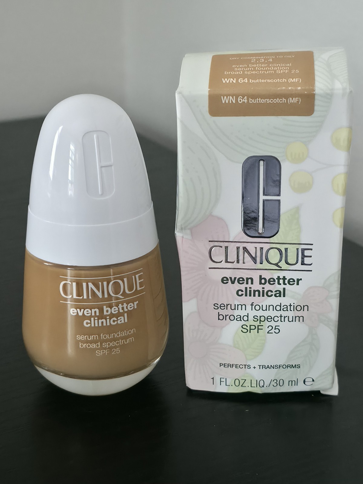 Clinique Even Better Clinical Serum Foundation SPF 25 WN 64 Butterscotch 1 oz