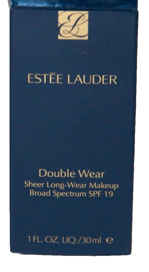 ESTEE LAUDER Double Wear Sheer Long-Wear Makeup 3N2 Wheat 1 Oz. 30 ml SPF 19