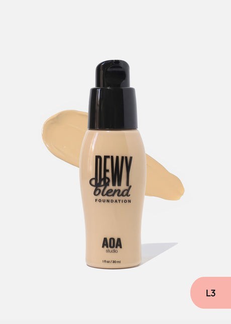 AOA Dewy Blend Foundation Hydrating Lightweight Full Coverage Natural Glow Makeu