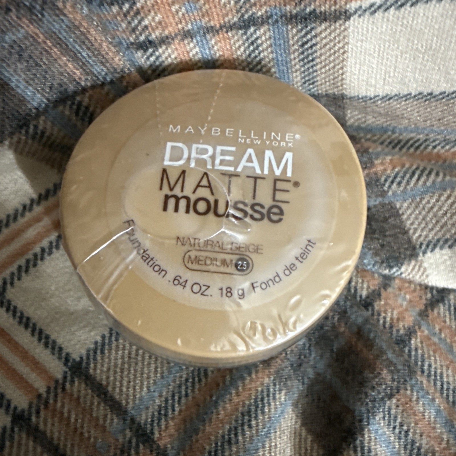 Maybelline Dream Matte Mousse Foundation Natural Beige New Sealed .64 Oz.