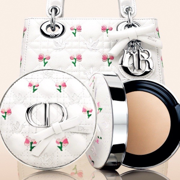 Dior Forever Cushion Case – White Floral Bow Limited Edition (Case Only)