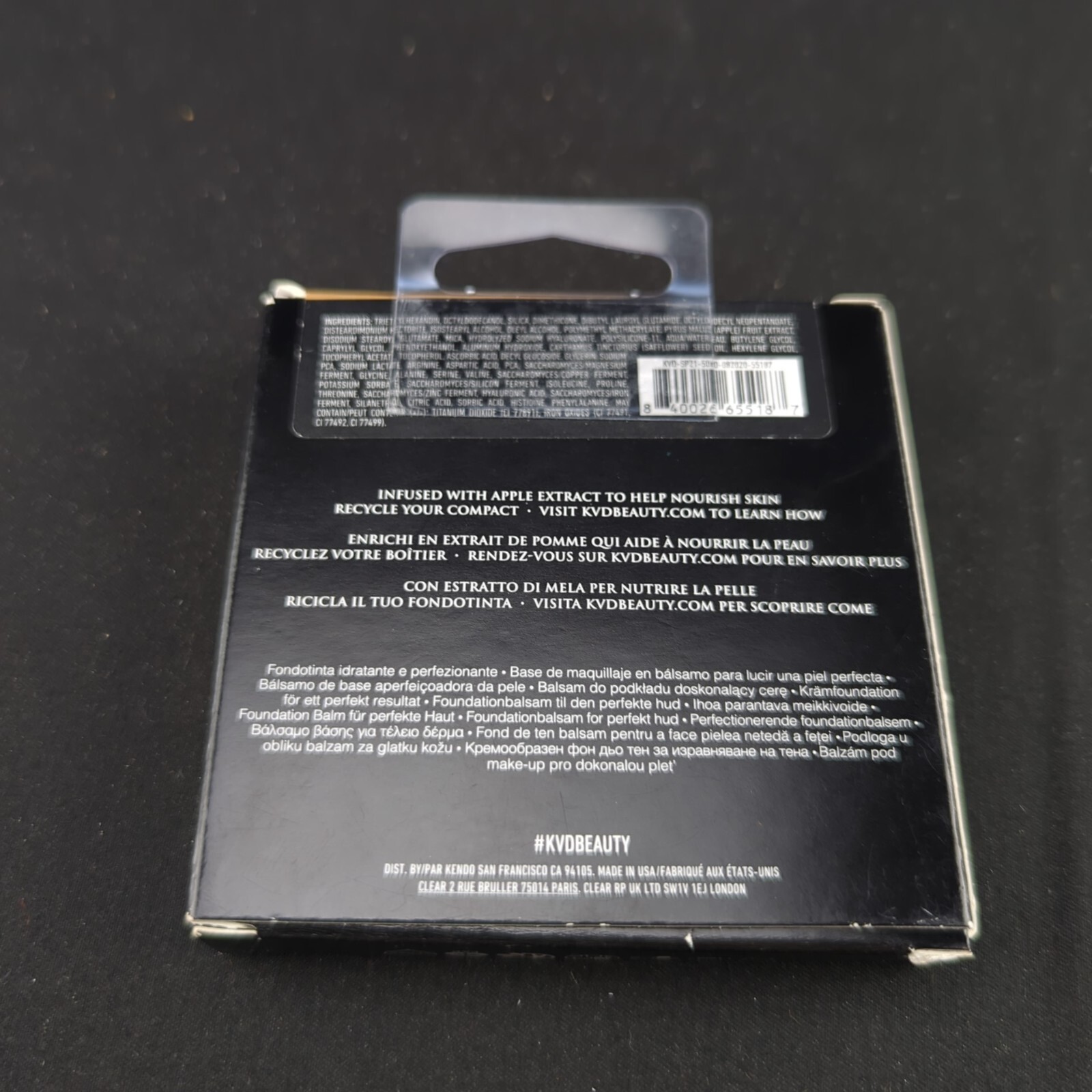 Kat Von D KVD Good Apple Skin Perfecting Foundation Balm “LIGHT 024” .35oz NIB