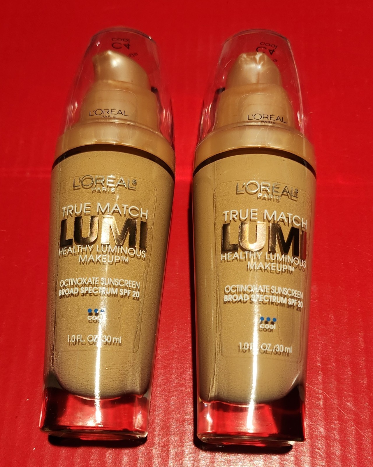 2 X Loreal Shell Beige (C4 cool) TM LUMI Makeup New, Sealed, Perfect! Free SHIP