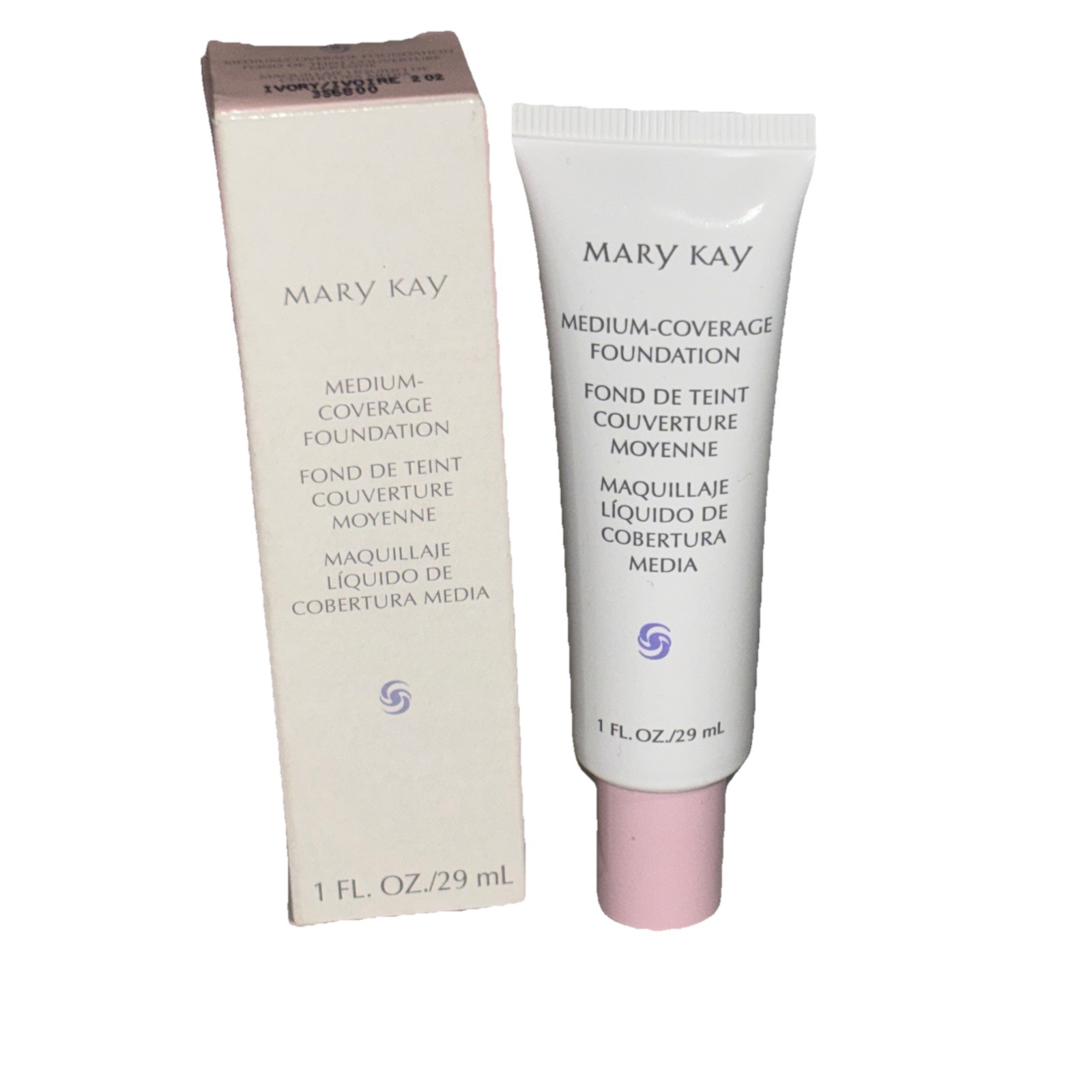 Mary Kay Medium Coverage Foundation IVORY 202 Pink Cap #356800 1oz.New Old Stock