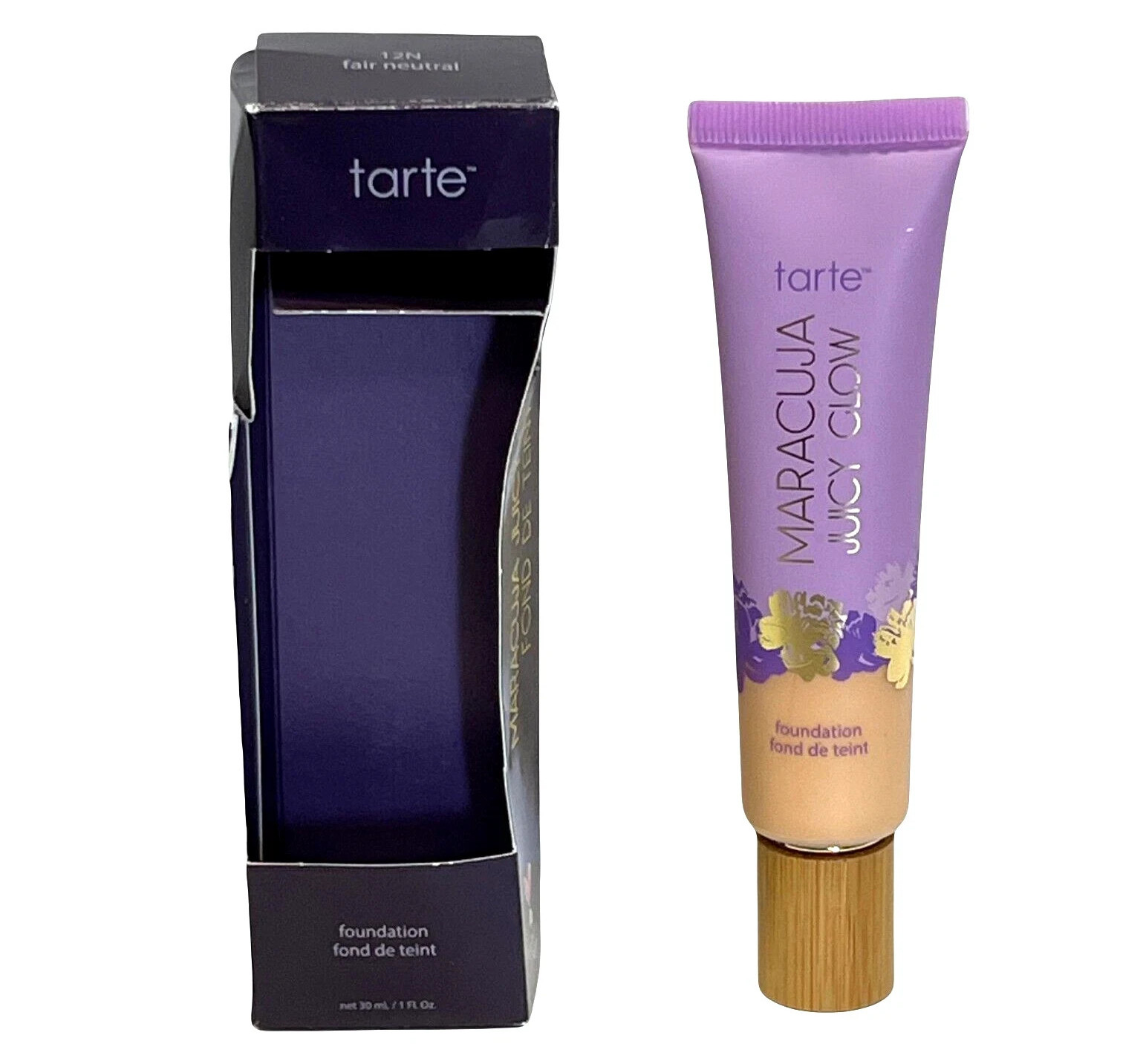 Tarte Maracuja Juicy Glow Foundation ~ 12N FAIR NEUTRAL ~ 30ml / 1 fl oz ~ NIB