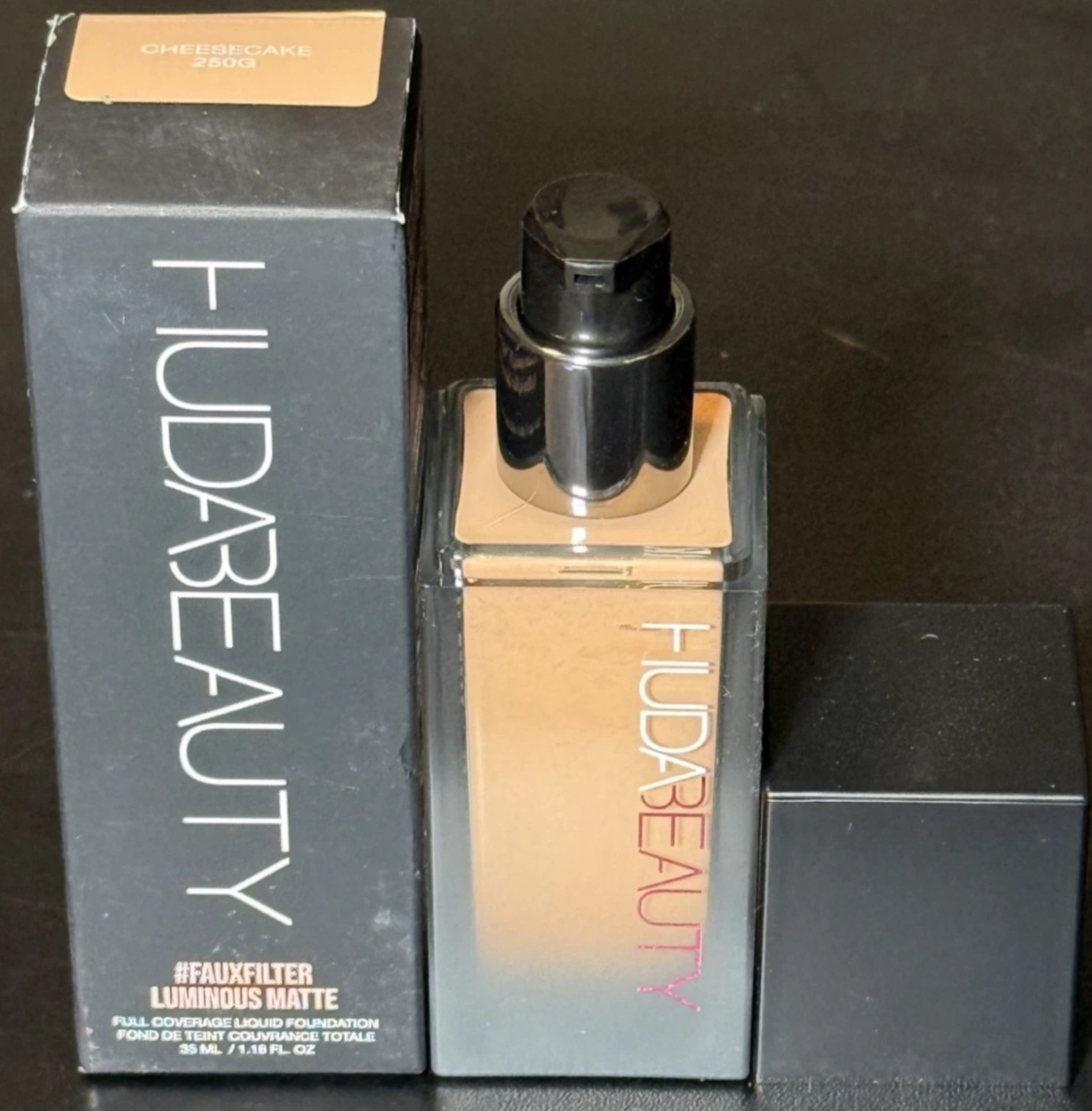 Huda Beauty FauxFilter Luminous Matte Liquid Foundation 1.18oz ~ CHEESECAKE 250G