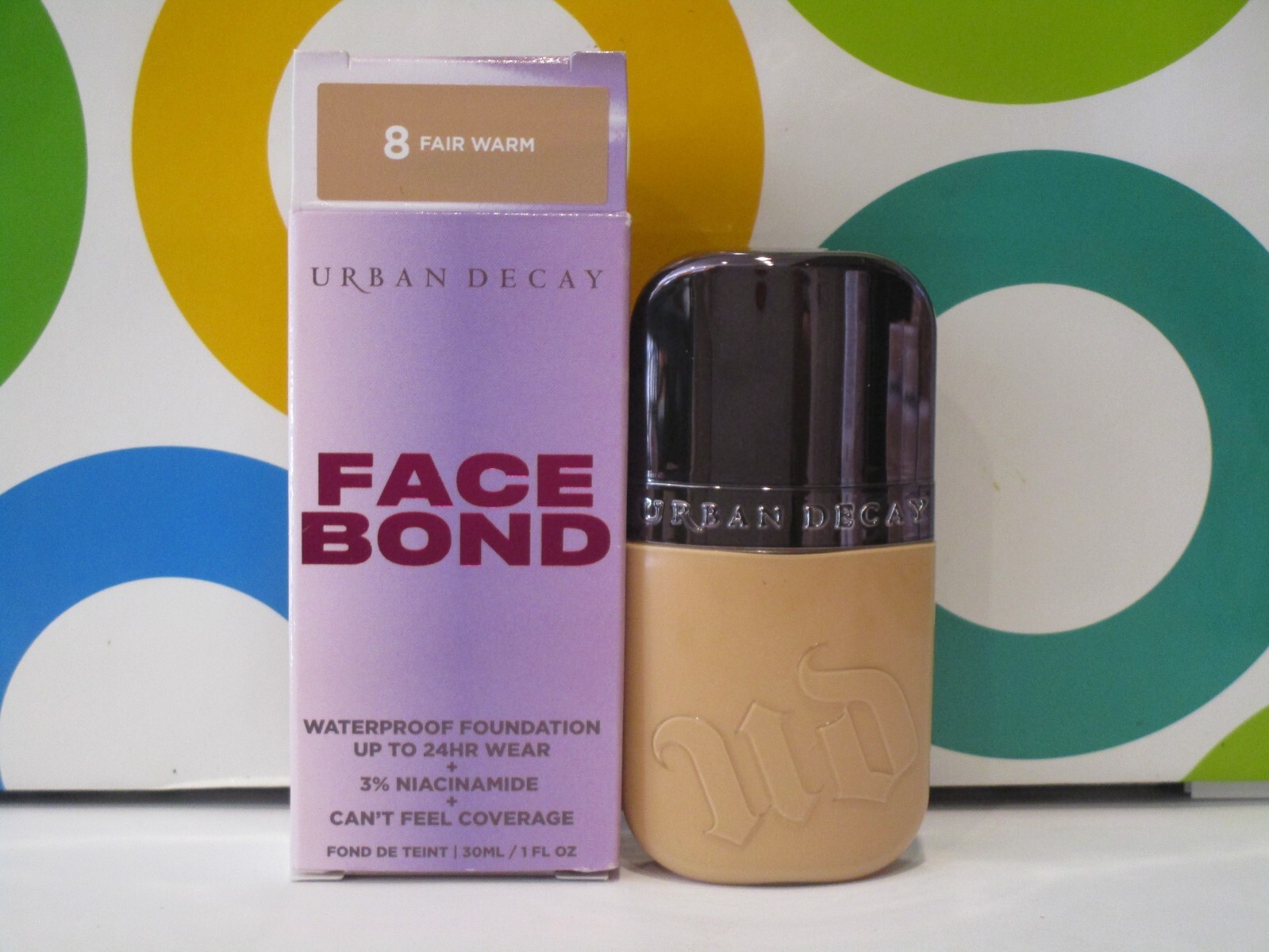 URBAN DECAY ~ FACE BOND WATERPROOF FOUNDATION UP TO 24 HR ~ # 8 FAIR WARM