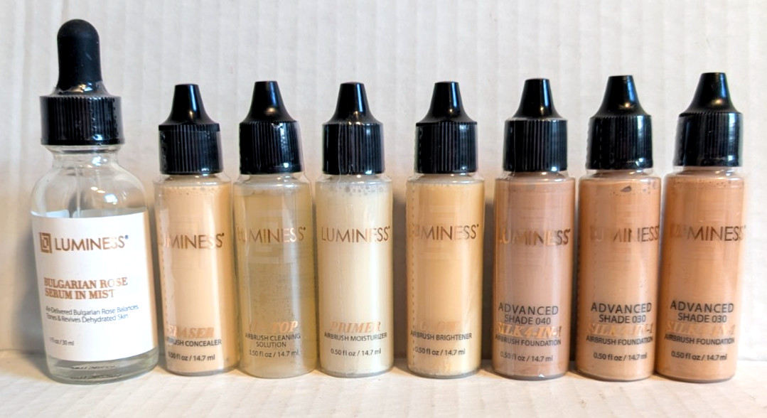 Luminess Airbrush 4 in 1 Foundation 030 040 Primer Glow Eraser Tip-top Mist – 8