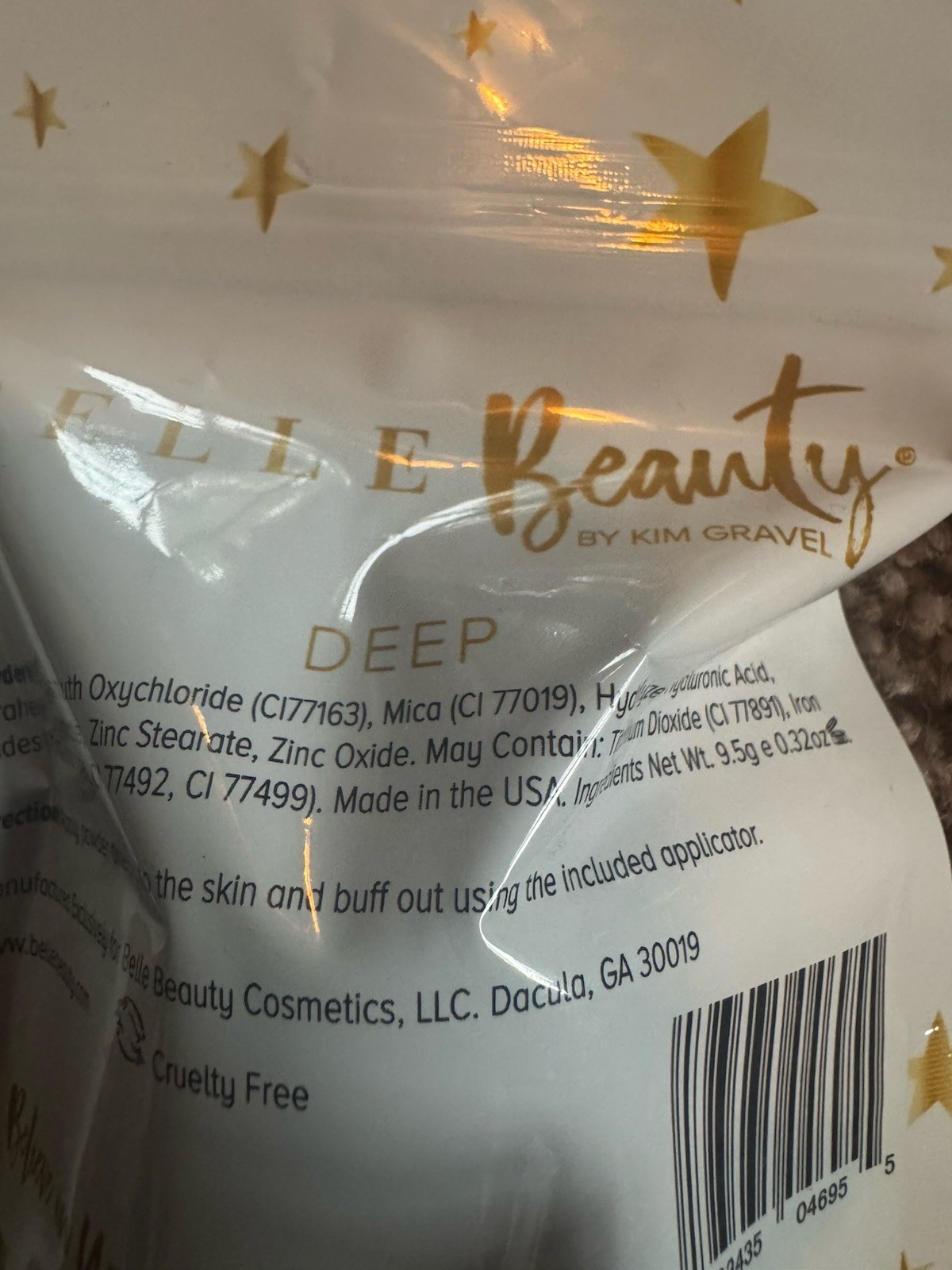 Belle Beauty Easy Peasy Powder Matte Mineral Foundation DEEP 0.32 oz. New/Sealed