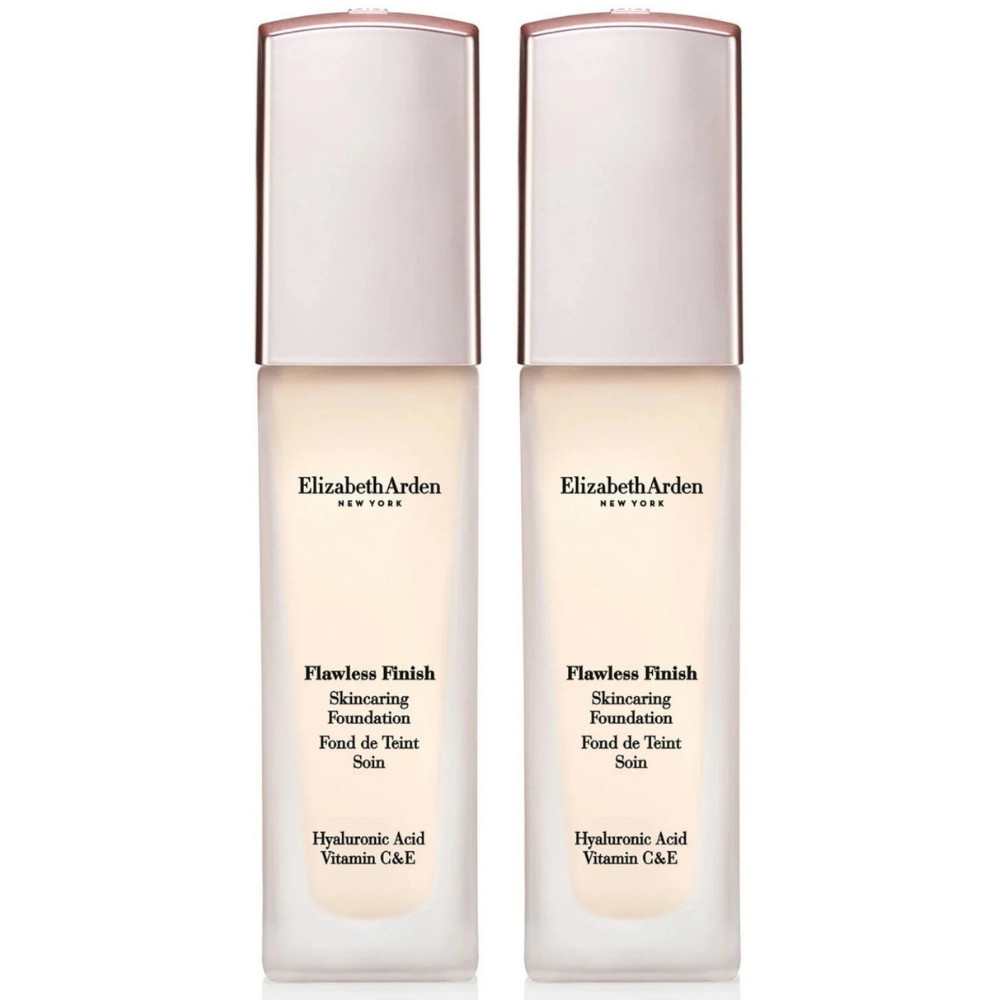 2 Pack Elizabeth Arden Flawless Finish Skincaring Foundation 1oz 100C 120W 130W