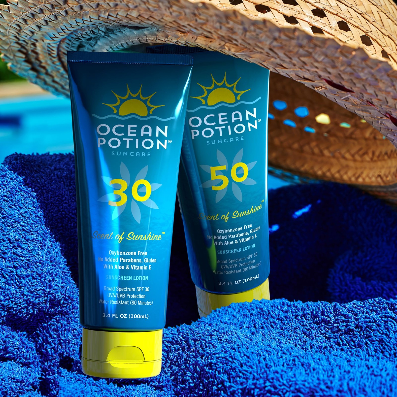 Ocean Potion SPF 50 Sunscreen Body Lotion, Broad 3.4 Fl Oz (Pack of 1)