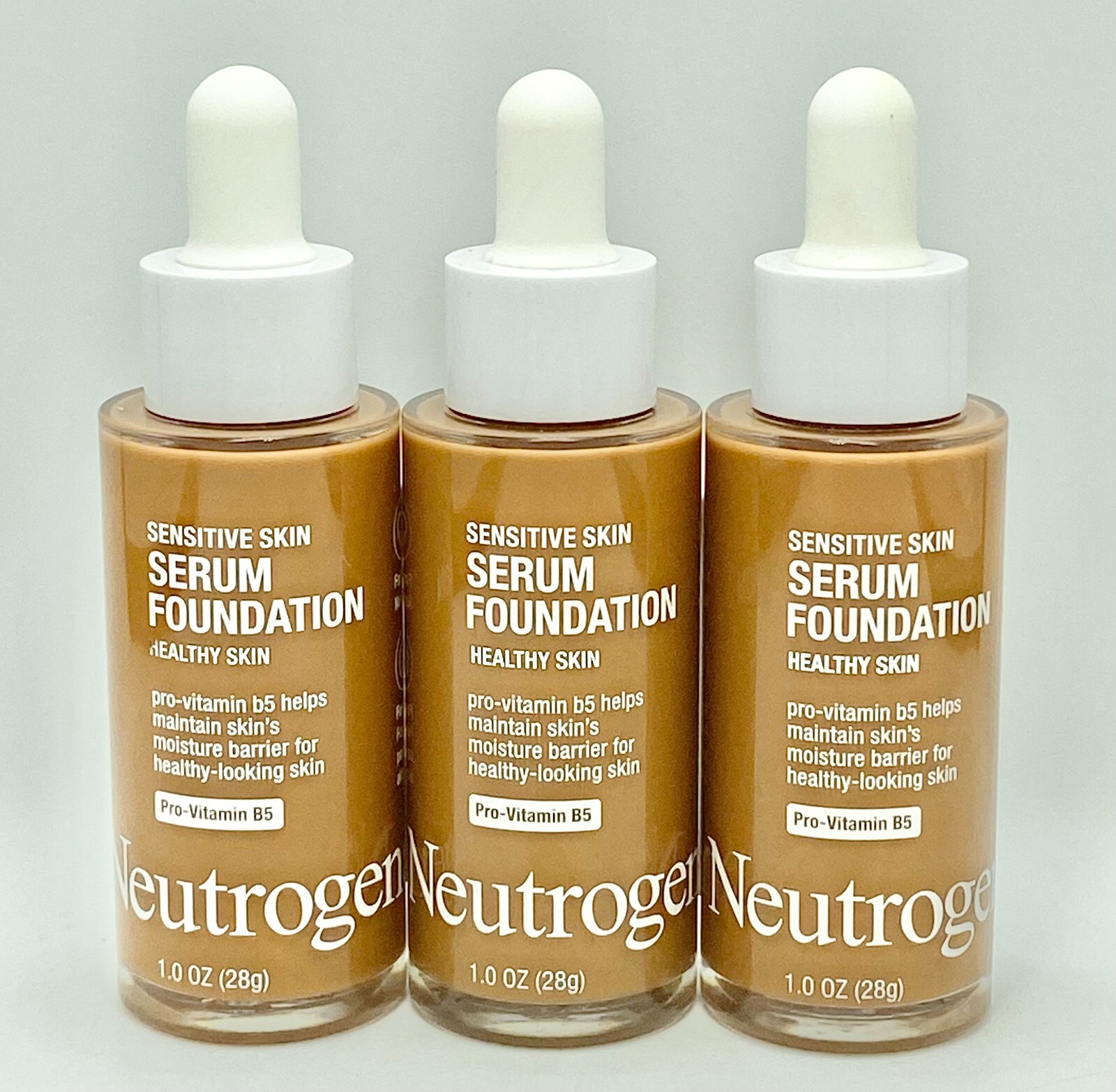 Neutrogena Healthy Skin Sensitive Skin Serum Foundation, Deep 01 (3 Pack) 1 oz.